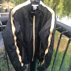 Vintage Gold and Black Large Track Jacket